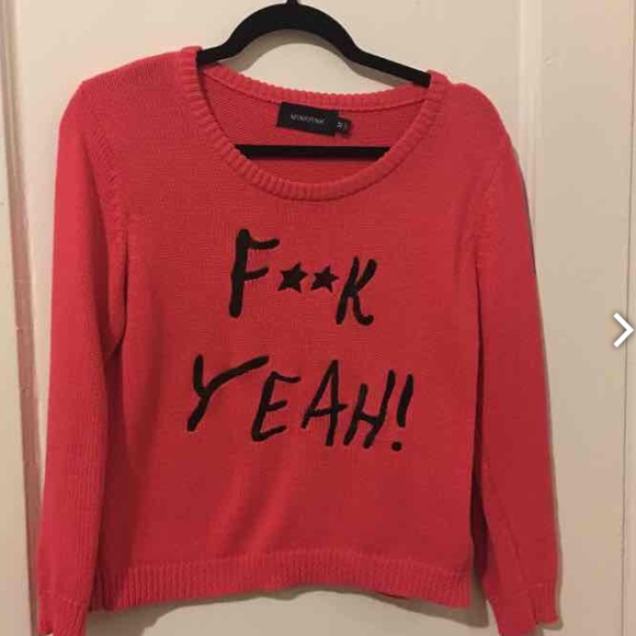MINKPINK Sweater F**K YEAH