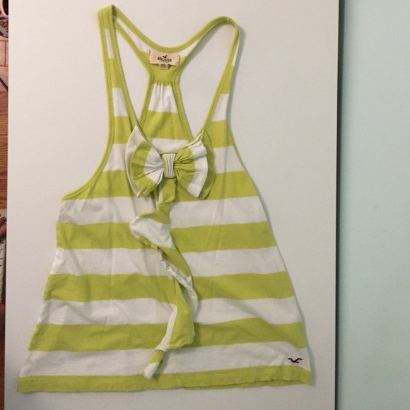 Lime Green and White Tank