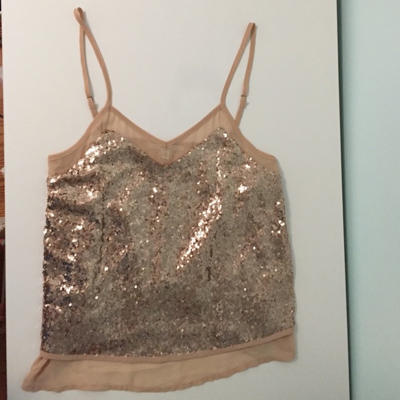 Gold Sequin Top