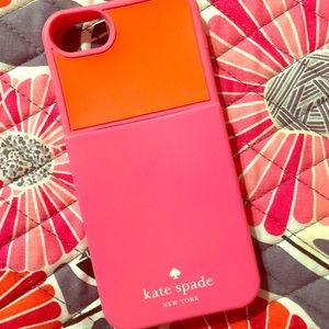 Kate Spade iPhone 5/5S silicone card holder case