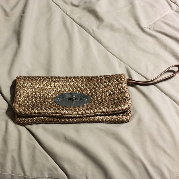 Bronze / golden clutch old navy