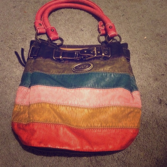 Striped handbag