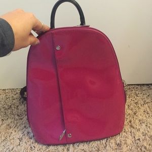 Deep Pink Beijo Luxe Backpack Purse