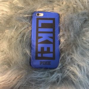 PINK VICTORIA'S SECRET blue I phone 6/6s case