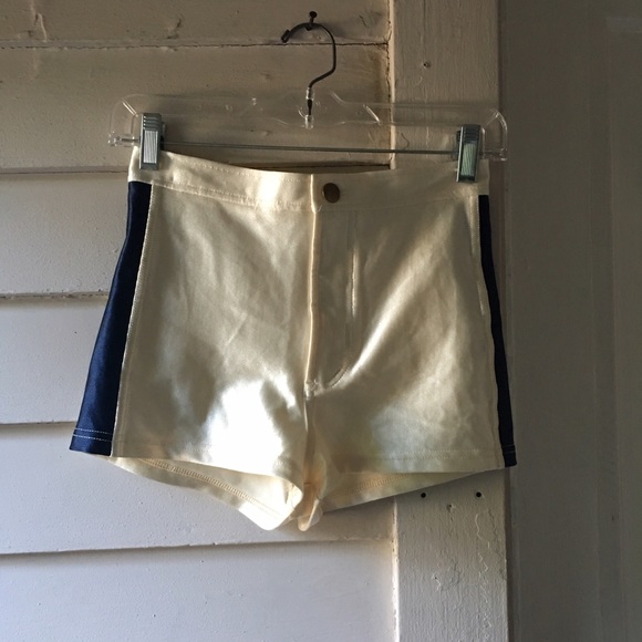 American Apparel, medium, satin high rise shorts