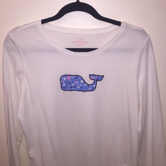 Vineyard vines women's white long sleeve tshirt