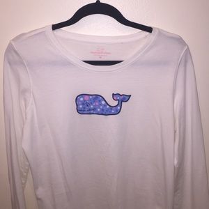 Vineyard vines women's white long sleeve tshirt