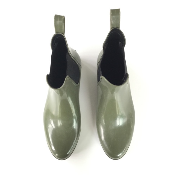 J. Crew Chelsea Rain Boot in Olive Army Green - Picture 2 of 4