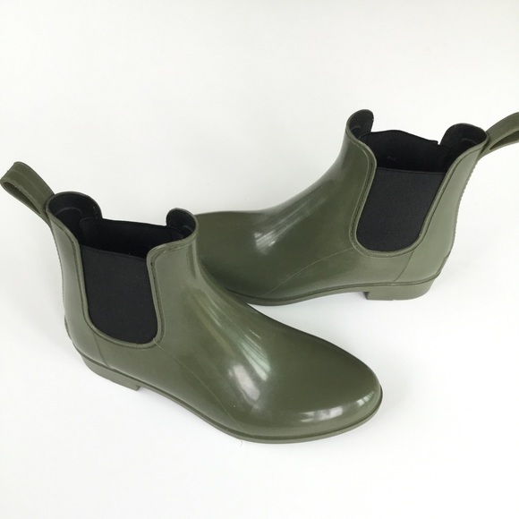 J. Crew Chelsea Rain Boot in Olive Army Green - Picture 4 of 4