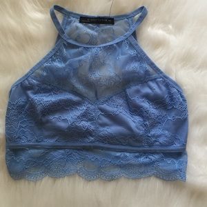 Cinderella blue crop top