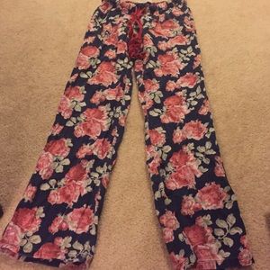 Abercrombie sz small floral pajamas pants