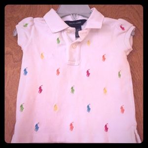 Ralph Lauren Girls Polo Multi-Color Shirt - 18M