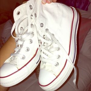 High top white converse