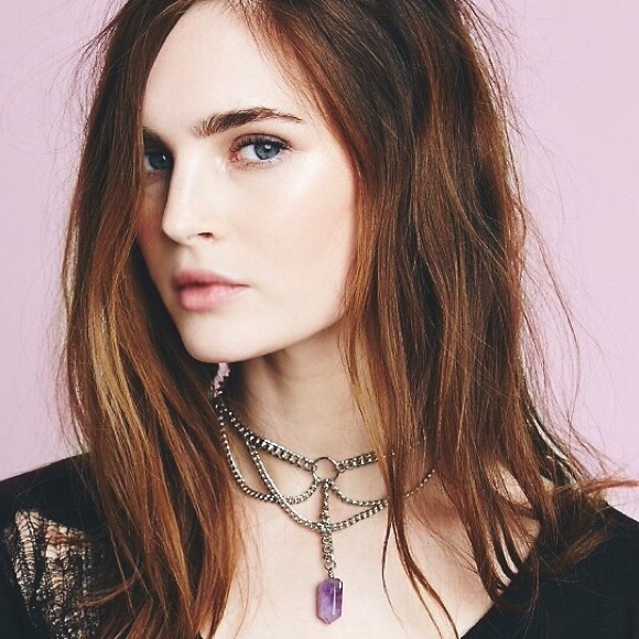 "Liam" Geode & Chain Pendant Choker