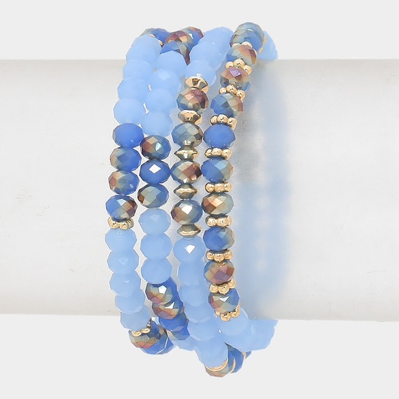 Beaded Stack Stretch Bracelet - image 1