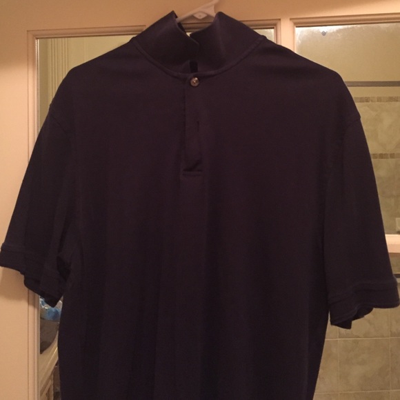 Men's navy blue polo