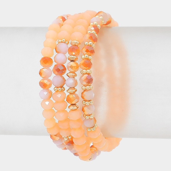 Beaded Stack Stretch Bracelet - image 1