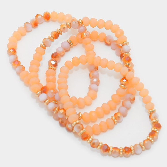 Beaded Stack Stretch Bracelet - image 2