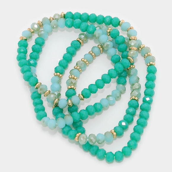 Beaded Stack Stretch Bracelet - image 2