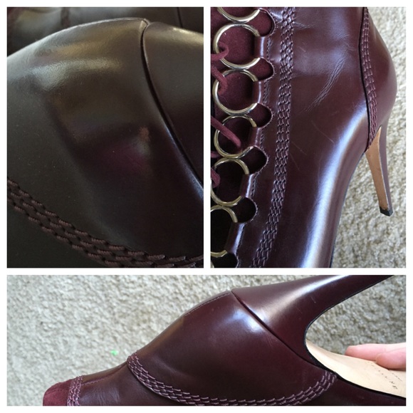 Brian Atwood "Adele" lace up booties size 38 - Picture 3 of 4