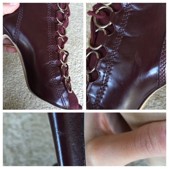 Brian Atwood "Adele" lace up booties size 38 - Picture 4 of 4