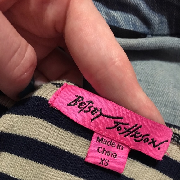 💕Betsey Johnson Blue and Tan Ruffled Dress💕 - Picture 4 of 4