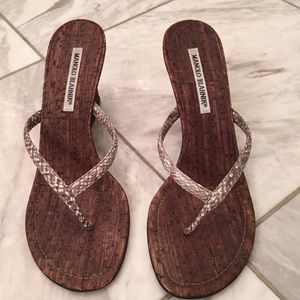 Stunning and elegant Manolo Blahnik sandals.