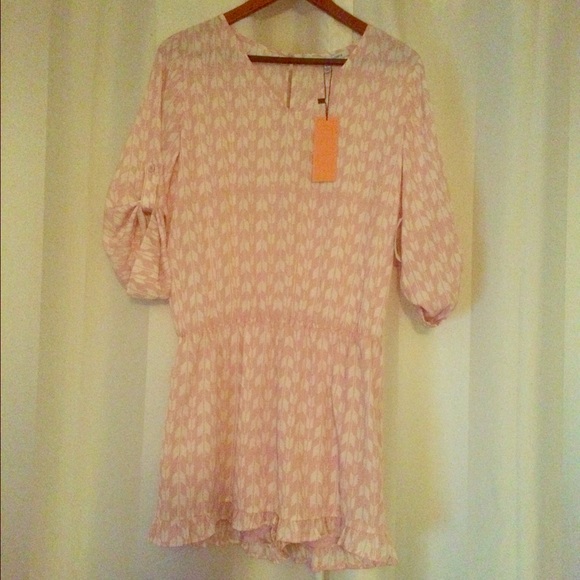 Collective Concepts Pink Arrow Romper