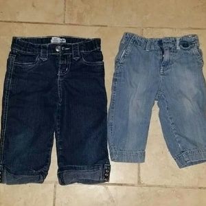 Two Pair 4T Capri/Cropped Denim