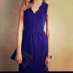 Mauve Anthropologie pocket dress