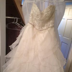Designer wedding dress! Worn once!