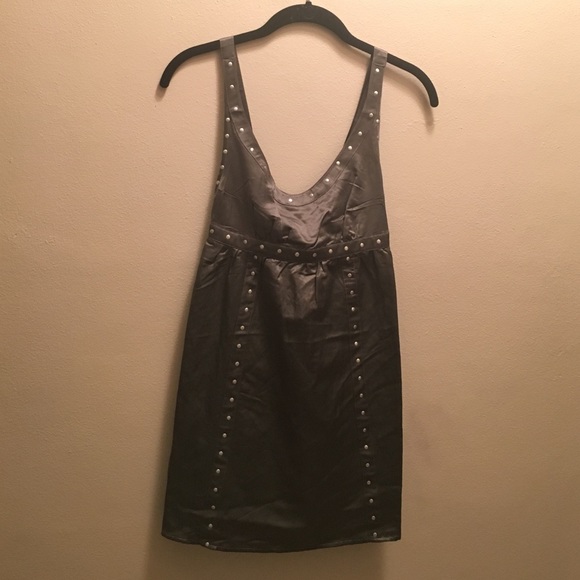 NEVER WORN STEVE MADDEN Silver Grommet Dress XS