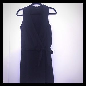 Theory soft crepe wrap dress