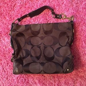 Authentic Coach signature XL 'carly' hobo handbag