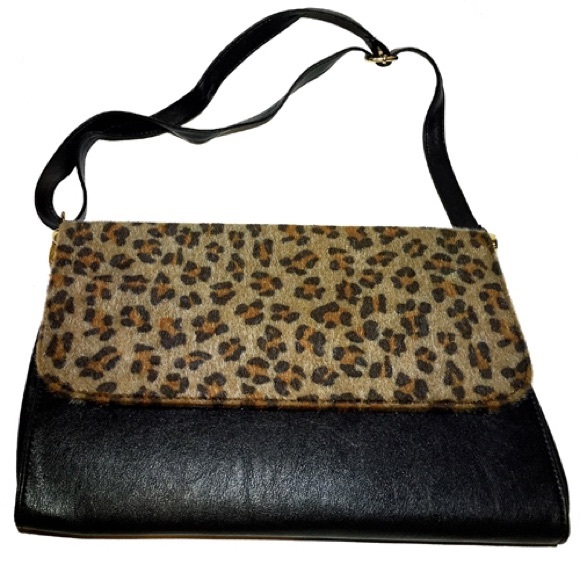 Animal print clutch