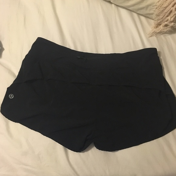 Lululemon size 8 black speed shorts. Make an offer