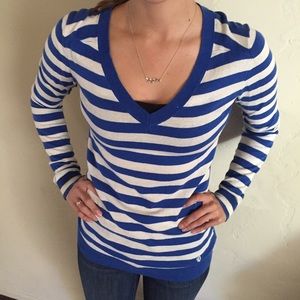 Volcom blue & white stripped sweater.