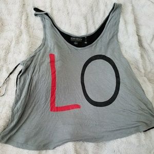 Size 3x Love Print Graphic  Tank F21