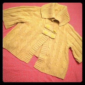 Cozy cropped swing cardigan