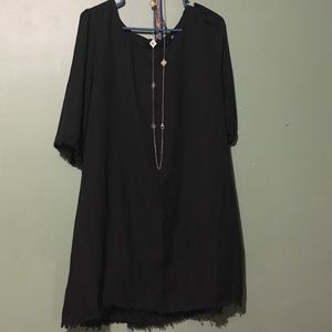 black, dress barn dress large