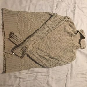 Loft cable knit oatmeal sweater size M