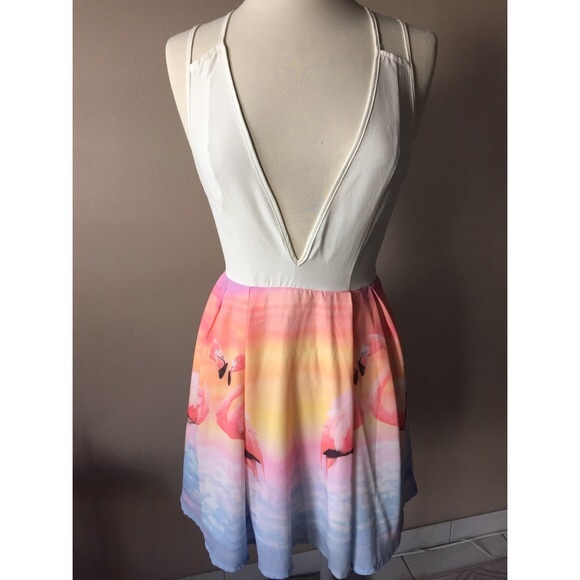 LF Rumor Boutique Flamingo Dress