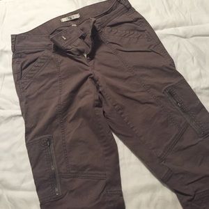 Loft cargo style pants. Gray. Size 6.