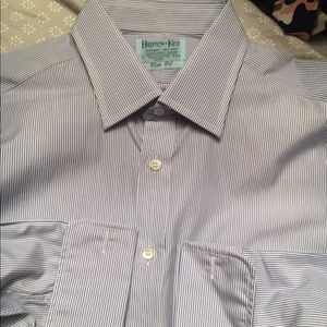 Hilditch &Key sz 17 Slim Fit Dress Shirt.