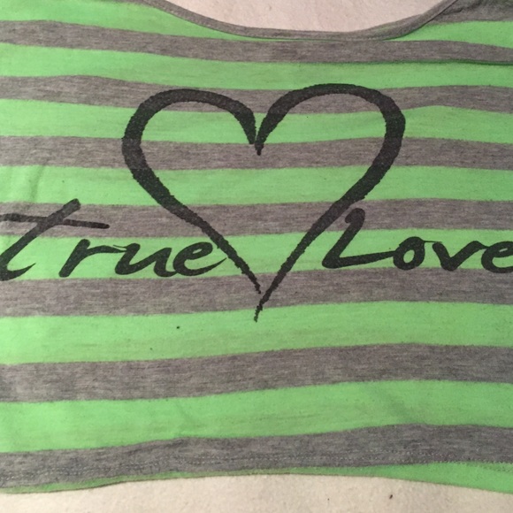 Green and black crop top - Picture 2 of 3