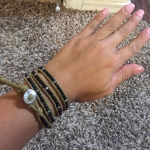 Black wrap bracelet
