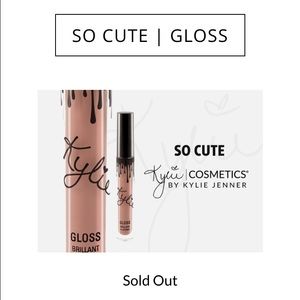 Kylie cosmetics lip gloss in so cute