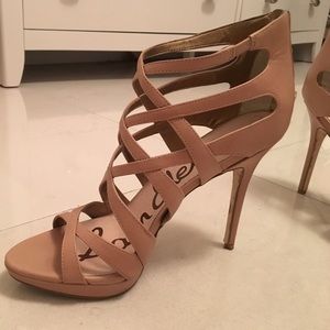 Sam Edelman Nude Caged Heels