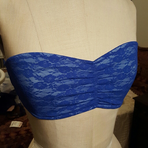 VS PINK Royal Blue bandeau lace bra
