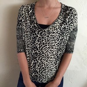 Urban Outfitters cheetah black/ivory shirt.